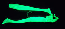 Load image into Gallery viewer, 6" "SALT" Mega Glow Pearl w/ Bleeding Green Glow Head