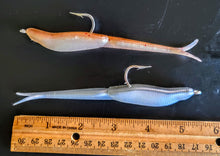 Load image into Gallery viewer, Jointed Fluukee Mega Glow Ole Smokey/ Squiddly Rock Cod Rig