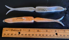 Load image into Gallery viewer, Jointed Fluukee Mega Glow Ole Smokey/ Squiddly Rock Cod Rig