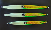 Load image into Gallery viewer, Giro Lures Blade  Holographic Green Gold &amp; Glow
