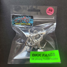 Load image into Gallery viewer, BKK FANGS 5x Treble Hooks