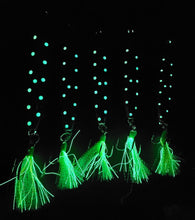 Load image into Gallery viewer, *MEGA GLOW* Holographic Katy Perry Giro Darter Rigged Treble Hook