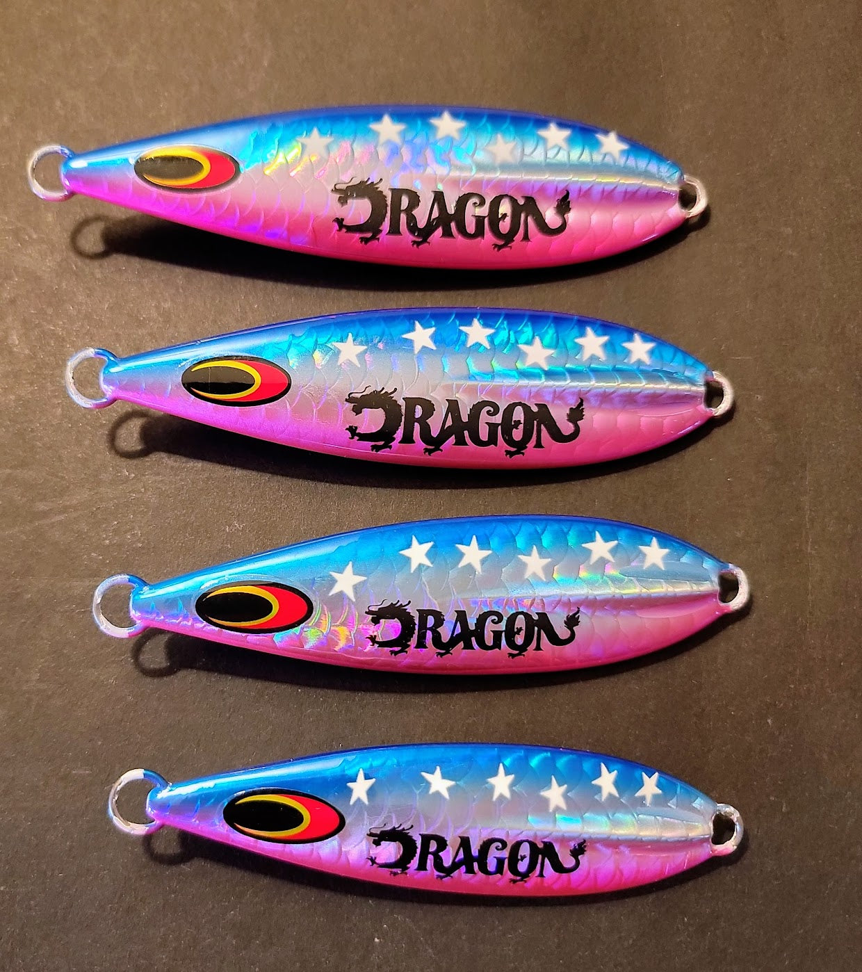 Giro Lures Mega Glow DRAGON Katy Perry 160g Rigged w/ Treble Hook