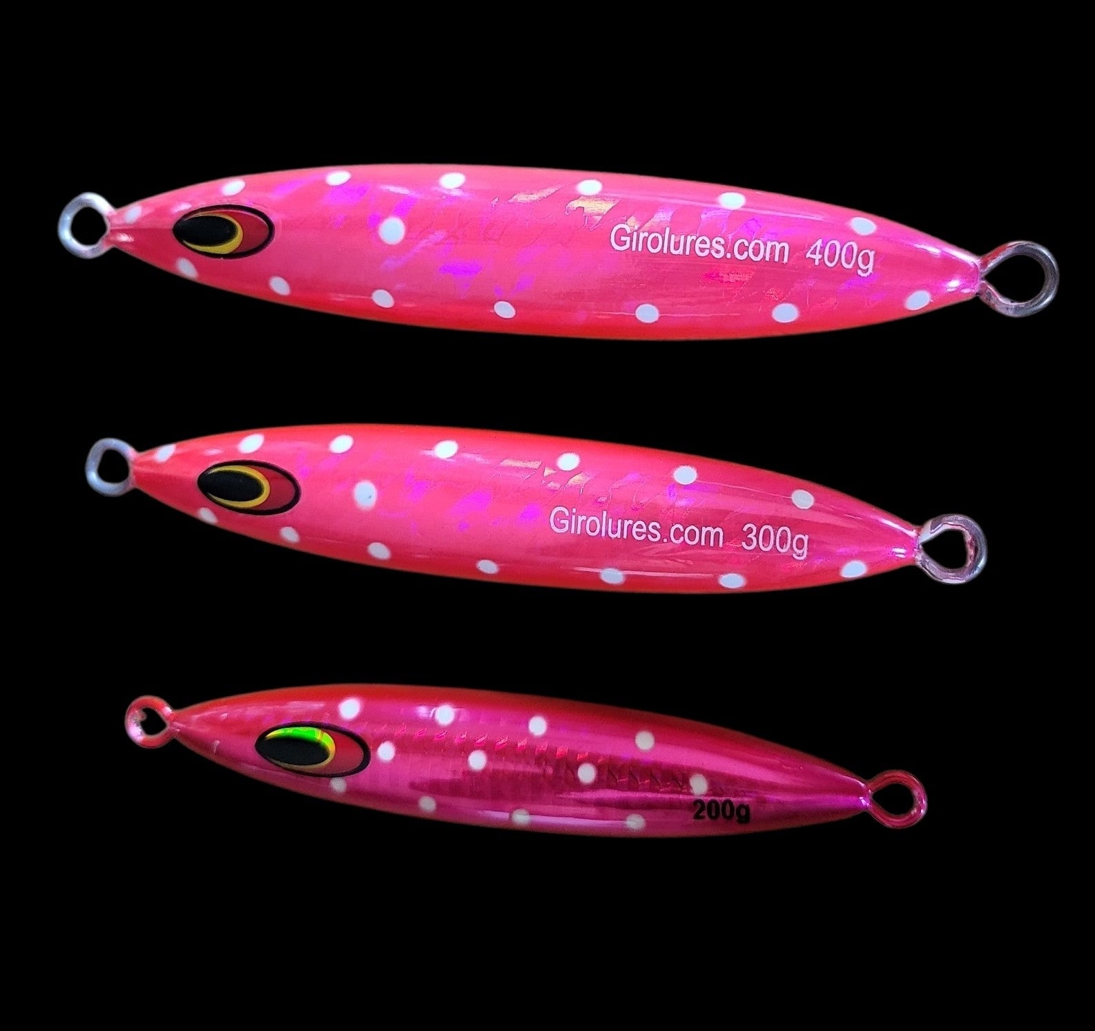 Mega Glow Hot Pink Polka Dot Lazer Bomb