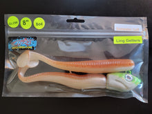 Load image into Gallery viewer, 8&quot; &quot;SALT&quot; Mega Glow Squiddly  w/ Glow Head
