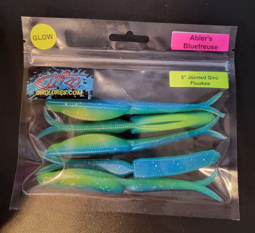 Jointed Fluukee Mega Glow Abler's Bluetreuse