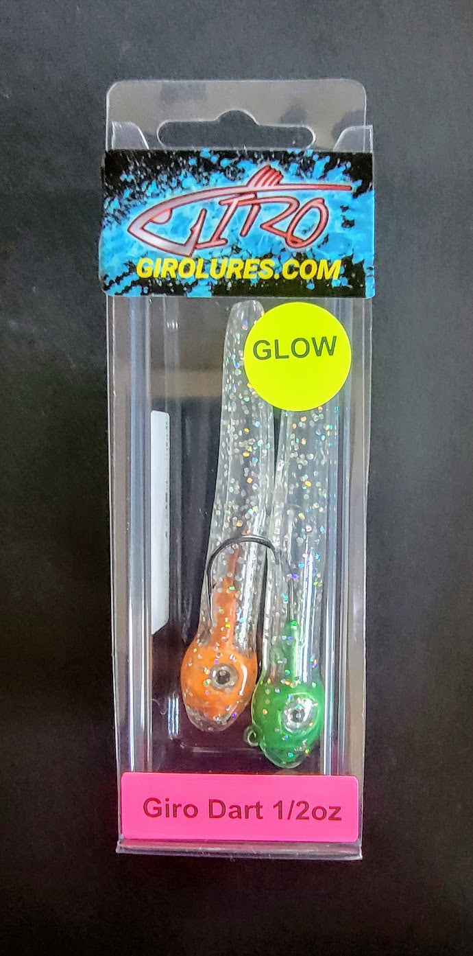 Giro Mega Glow Dart Green & Orange Head