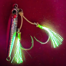 Load image into Gallery viewer, 120G Tungsten Giro Minuteman Pink Sardine Pre Rigged
