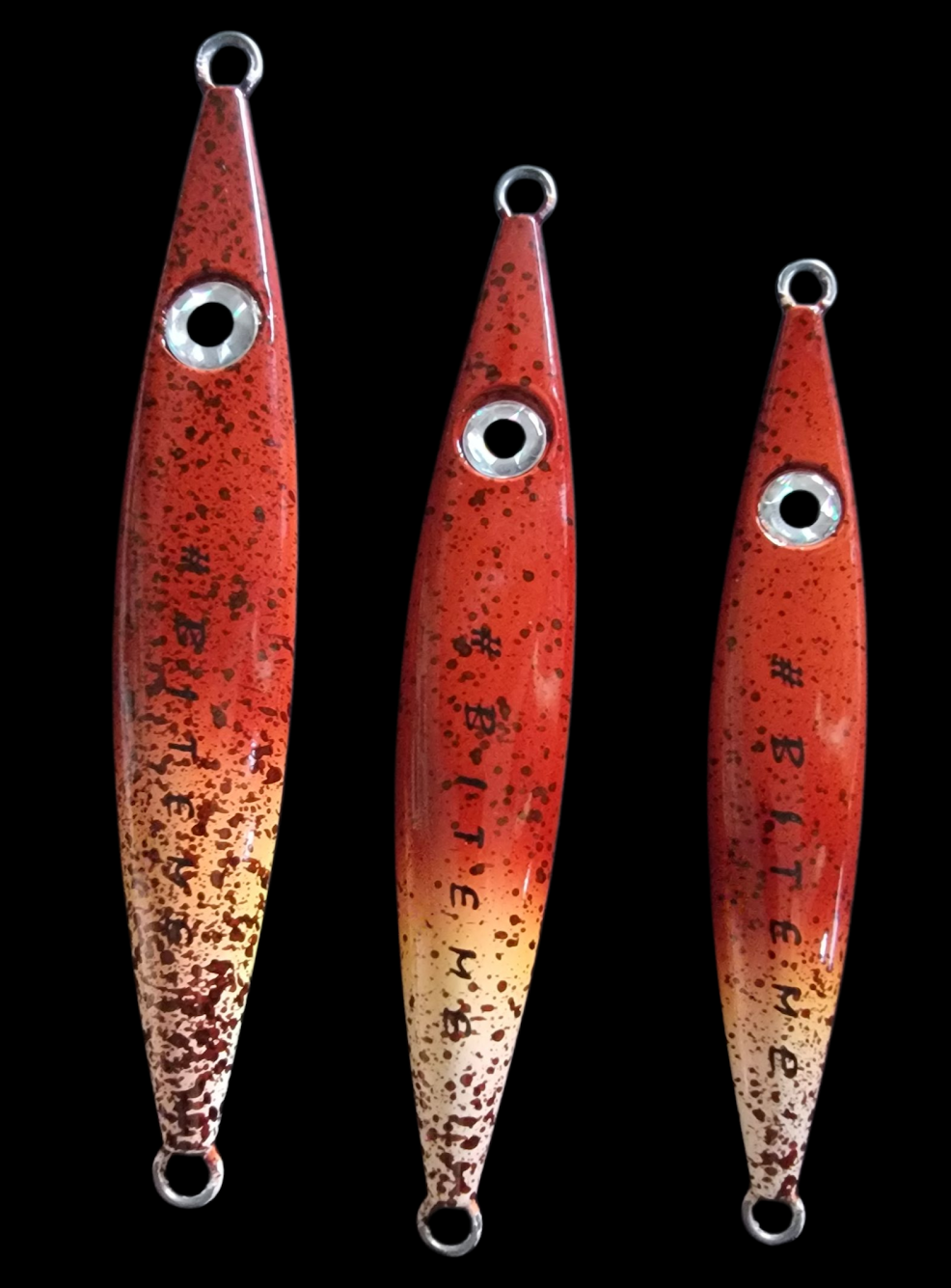 bite me fishing lures Giro Mega Glow Julian's Biscuit Calamari #BITEME Edition 200g