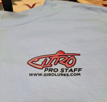 Load image into Gallery viewer, Original Giro Lures Pro Staff Short Sleeve Light Blue T-Shirts
