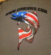 Load image into Gallery viewer, Original Giro Lures Pro Staff Short Sleeve Charcoal T Shirts
