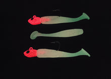 Load image into Gallery viewer, 4&quot; &quot;SALT&quot; Mega Glow Red Crab  w/ Orange Glow Head
